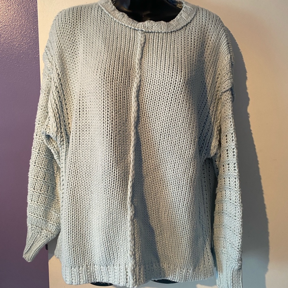 Wishlist Light Mint Knit Sweater Size M/L